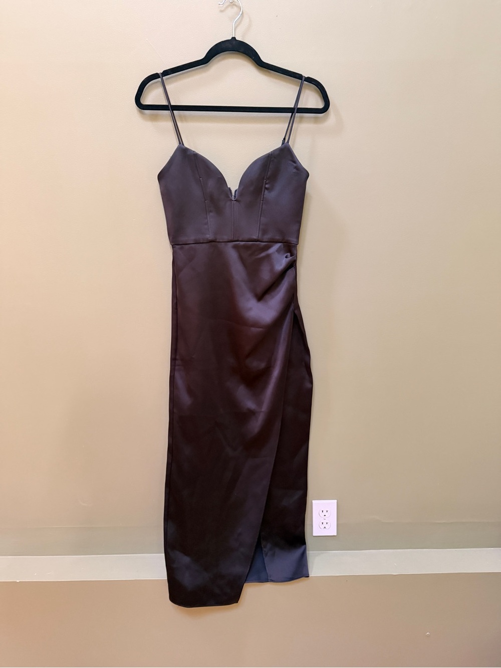 Sexy Satin Slip Midi Dress